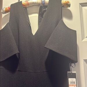 Karl Lagerfeld Black Sheath jumpsuit Cold Shoulder